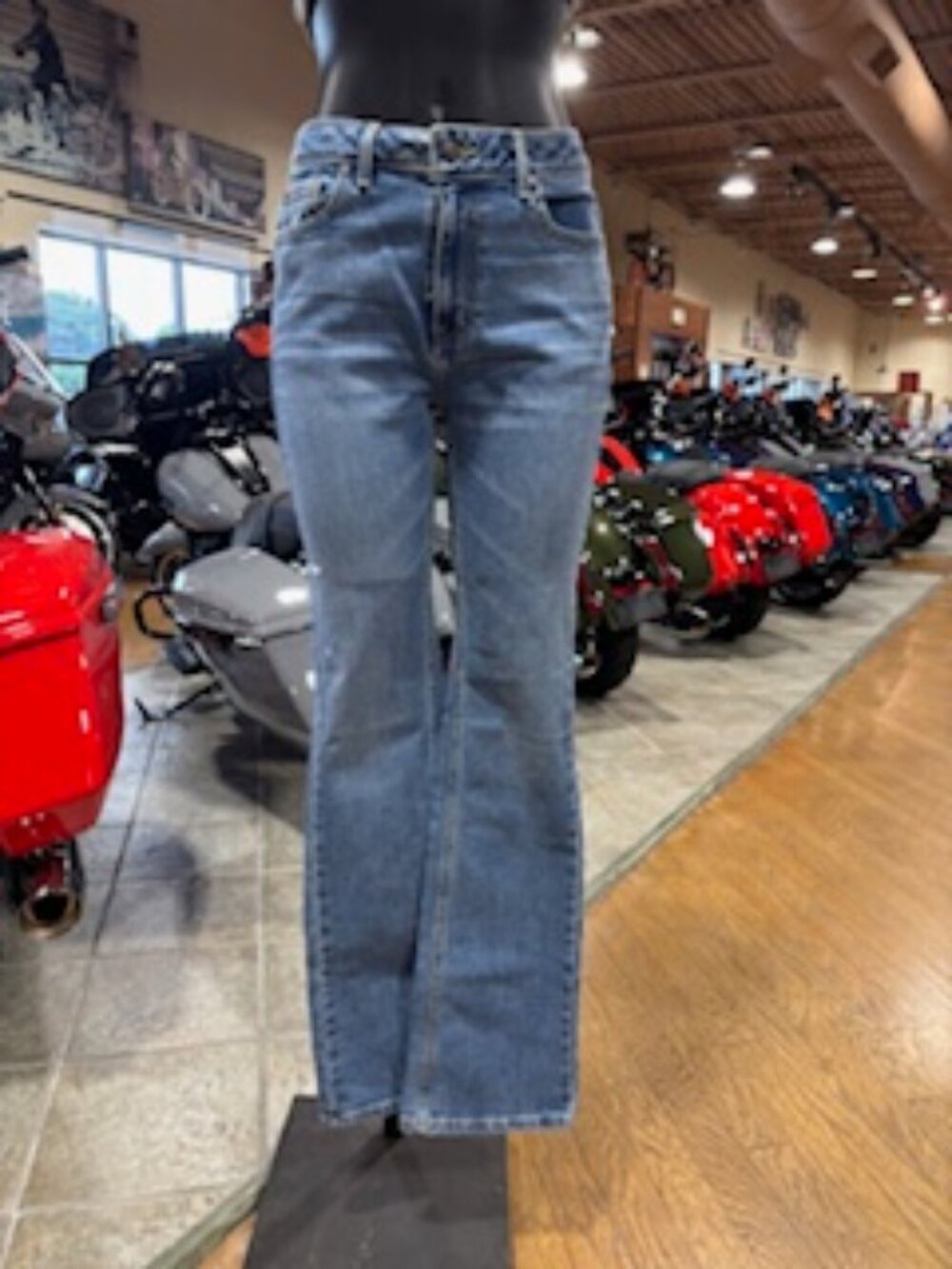 Women's Harley-Davidson High Rise Boot Cut Jeans - Medium Indigo